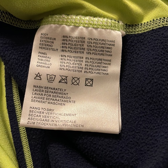 Mizuno Women’s Quarter Zip Sweatshirt medium Blue and Green - Picture 7 of 8